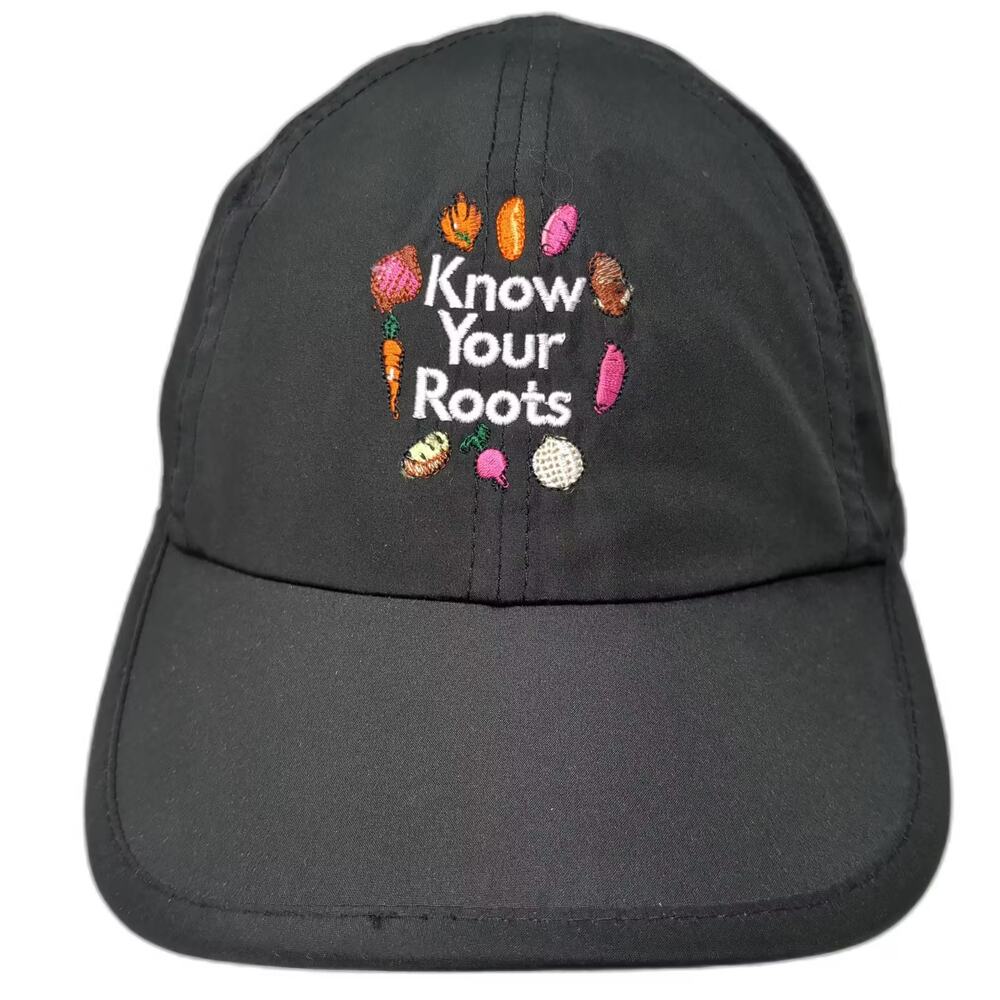 Hit Baseball Cap Black OS Slideback Know Your Roots Race-West Embroidered Hat
